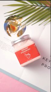 Ice Cream Strawberry Body Scrub Cream Moisturizing Daily Exfoliating Whitening Cream Smooths and Softens Skin Deep Cleaning Remove Acne Blackhead