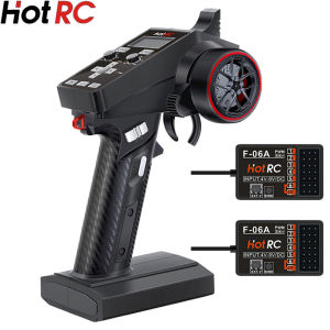 HOTRC CT-6A One-handed Control Radio Transmitter 2.4GHz 6CH 6 Channels  Remote Controller For RC Toy Car Boat Drone Parts