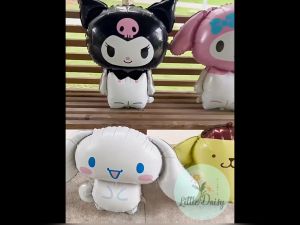 ร้านไทย ลูกโป่งคุโรมิ มายเมโลดี้ ชินนาม่อนโรล ปอมปอมปุริน ลูกโป่งซานริโอ้ ฟอยล์ตัวการ์ตูนซานริโอ้ (มีแบบเซตพร้อมฐาน) kuromi