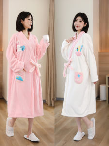 Womens Bath Towel Coral Fleece Absorbent Quick Dry Pure Cotton Robe Adult Sleepwear Home Textile Autumn Winter New Arrival