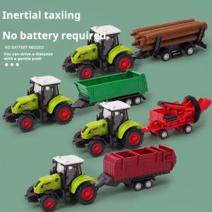 1pcs Simulation Farm Vehicles Mini Car Model Engineering Car Model Tractor Engineering Car Tractor Toys Model for Kids Gift