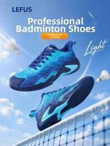 LEFUS | Breathable Slip-Resistant Shock-Absorbing Badminton Shoes