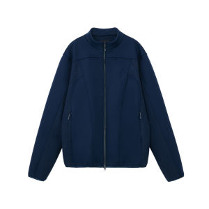 FPA | Waffle Stitched Retro Leisure Jacket with Stand Collar and Zipper Front for Couples