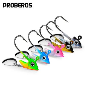 5pcs High-Performance Lead Jig Head Crank Hooks for Soft Worm Wobbler Lure Fishing - 7g to 15g - for Catching More Fish