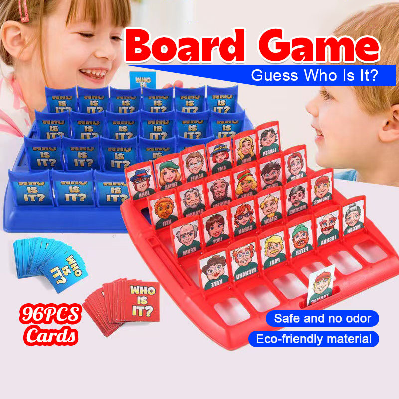 Guess Who Is It ? Classic Board Game Funny Party Family Guessing Table Games Kids Children Toy Gift 猜人物益智逻辑推理桌游