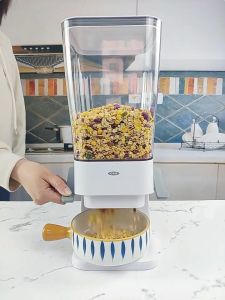 Rotary cereal machine Food multigrain storage jar Cereal jar Kitchen cereal dispenser Dog food storage jar storage jar