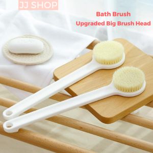 SG Big Brush Head Long Handle Bath Brush Back Rub Back Brush Bath Scrub Shower Brush Body Cleaning Tool