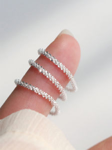 Elegant 925 Silver Ring for Women Stacking Index Finger Ring Personality Fashionable And Delicate Korean Style Jewelry