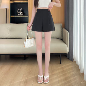 Anneve | Ice Silk Chiffon Shorts Female Summer Light Loose High Waist Casual A-Line