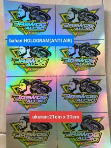 STIKER BREWOG AUDIO | STIKER ANTI AIR |STIKER BREWOG ISI 8 BIJI | STIKER HOLOGRAM NB: gamba