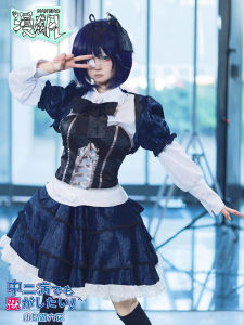 Loewel Cosplay Costume Bird Flying Six Flower Anime False Eye Dress Japanese Animation Cosplay Wig for Girls over 8 Years Old