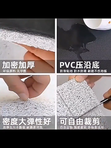 Cute Cartoon Indoor Outdoor Floor Mat  Size 40cm * 60cm Entry Door Mat with Fresh Style Dust Scraping Foot Mat for Home Use