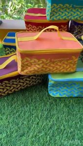 tas bekal Coolteen tinggi Tupperware (zipper bunga es) // Tas kosmetik