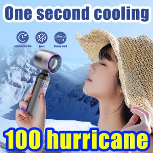 One second cooling Handheld Fan Can Use 24 Hour Mini Fan Super Turbo Silent portable fan strong wind Newest 100 High Speed kipas mini