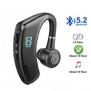 kebidumei | KEBIDUMEI Wireless Bluetooth Earphone Ear Hook Headphone 180 Rotation Left and Right Ear Wear Headset LED Display Earbud