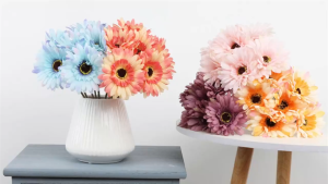 1PCS Artificial Flower Hand-held Flower Gerbera Flower Home Hotel Pastoral Style Gerbera Wedding