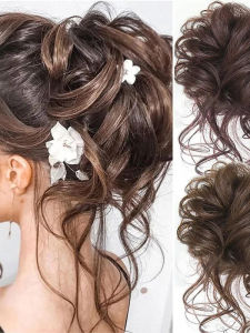 Natural Lazy Long Beard Hair Hoop Dragon Beard Bun Headband Wig Ring for Women Hair Accessories Hair Care And Styling