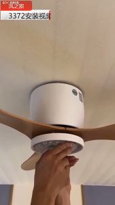 42\52inch Modern Black Ceiling Fan with LED Light 6-Speed Silent DC Motor 3 Blades Remote Control for Living Room/Bedroom/Kitchen (Copper Motor 3-Color Dimmable DC Inverter)