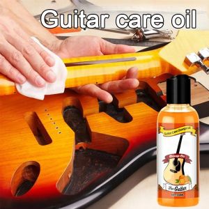 Guitar Care Oil Cleaner Guitar Fretboard Oil Polish Cleaning Kit Portable Guitar Care Oil with Cleaning Cloth Accessories