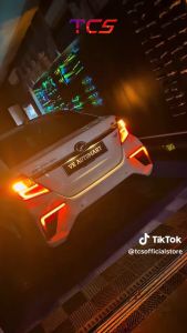 TCS PERODUA BEZZA 2019-2025 CAR REAR BUMPER 5D CRYSTAL REFLECTOR LIGHT LED LAMP DYNAMIC DESIGN PLUG AND PLAY