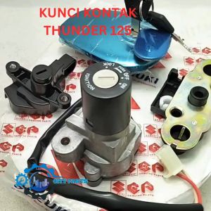 KUNCI KONTAK 45F SET PLUS TUTUP TANGKI SUZUKI THUNDER 125 KONCI SUZUKI SGP KUALITAS ASLI ORIGINAL