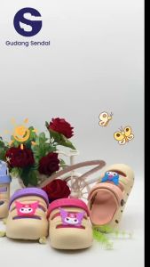 GSS-950: Sepatu Sandal Anak Perempuan & Laki-Laki Bahan EVA Model Karakter Kuromi
