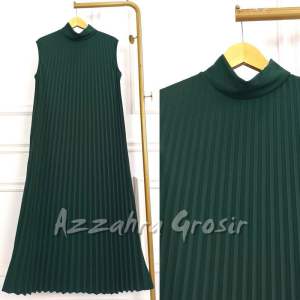Eurigo - Kelly Plisket inner dress / Gamis Plisket inner Tanpa Lengan Homy dress / 657-8283