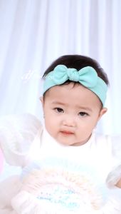 1 Set 3 Pcs Bando Kupu Bayi dan Anak [Maron Merah Peach]