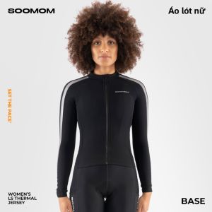 Soomom | Women Long Sleeve Windproof Cycling Jersey with Multiple Pockets