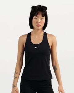 Nike Womens Medium-support Padded Sports Bra Tank - Black