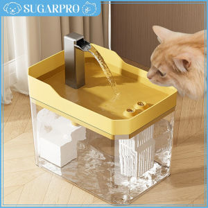 Pets Water Dispenser Transparent Auto Filter Pet Live Water Flow Drinker Mute Automatic Circulation Cat Drinker Bowl