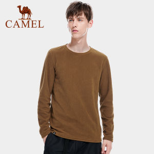 Camel sports mens long-sleeved shirt couple thin fleece tops