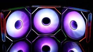 Jungle Leopard Prism GEN6 PRO Black / White 5V ARGB 3Pin PWM 12CM Casing Fan