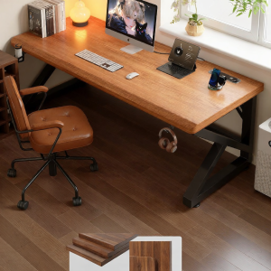 MUYISHENG | Multifunctional Solid Wood Desk