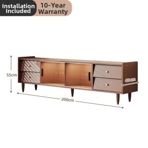 Vintage Solid Wood TV Cabinet
