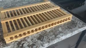 NaturHome Bamboo Dish rack Kitchen 2 Layer Drainage Bowl Rack Multifunctional Tableware Storage Rack