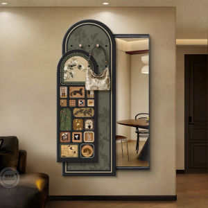 RUIBAHAO | Hidden Sliding Retro French Mirror