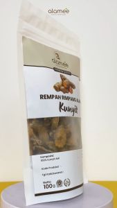 ALAMEE Kunyit Kering Dried Turmeric Iris Rempah Rimpang Organik Alami Kunir Bumbu Seasoning 100gr