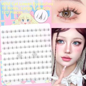 Dream Deer Large Capacity Short Natural Looking Single Cluster False Eyelashes for Women High Voluminous Curl Easy to Use Waterproof Sweatproof