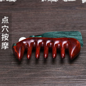 Rosewood Lymphatic Massage Comb Scalp Neck Brush Natural Health Care Hairdressing Tool for Personal Grooming And Care