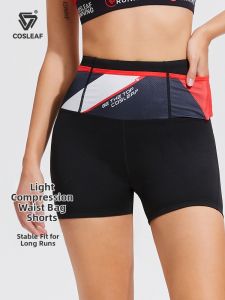 COSLEAF | Elastic Breathable Tight Cycling Shorts Yoga Workout Compression Pants