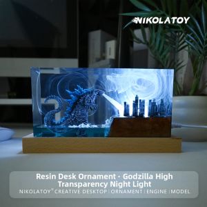 NIKOLATOY | Colorful Atmosphere Transparent Resin Small Night Light