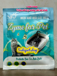 ZYME FOR PET - 100g - MEN KHỬ MÙI CÁT MÈO BẢO VỆ SỨC KHỎE CHO MÈO TIẾT KIỆM CHI PHÍ LÀNH TÍNH THÂN THIỆN VỚI MÔI TRƯỜNG