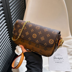 Canson Kock Luxury Vintage Floral Print Mahjong Crossbody Bag Small Womens Bag Leather Material Commute Suitable