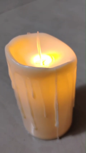 (BISA COD)Free Baterai - Lampu Lilin LED Sumbu Goyang Mini Dekorasi Motif Leleh Lampu Hias Elektrik