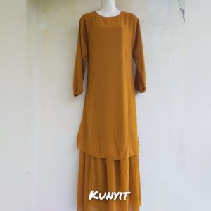 Gamis Malaysia Jumbo syari bahan ceruty babydoll big size and all size
