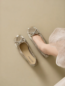 Josiny | New Ballet Style Flat Shoes Soft Bottom
