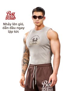 TOMATOPAPA | American Print Slim Fit Mens Vest