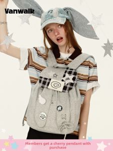 VANWALK | Cute Bunny Ear Flip Cover Backpack
