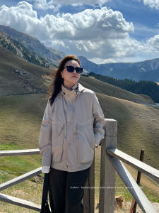 High Quality Cotton Hooded Workwear Short Jacket Large Size Womens Clothing JoJo Private Collection Apple And Pear Body Type